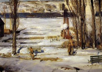 喬治 貝洛斯 A Morning Snow, Hudson River 喬治 貝洛斯 A Morning Snow, Hudson River